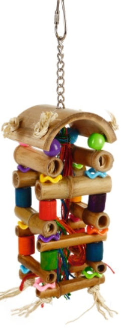 Jucarie din lemn pentru pasari Tower 20 cm